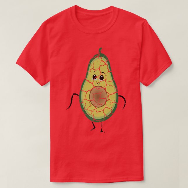 food cooking foodie avocado distressed 298  T-Shirt (Design Front)