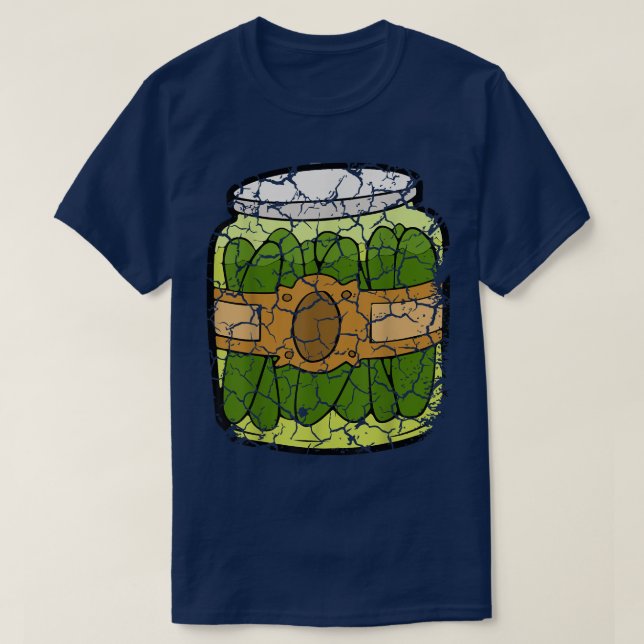 Food Cooking Foodie Pickles Distressed  T-Shirt (Design Front)