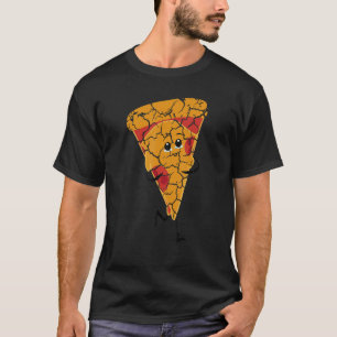 Food Cooking Foodie Pizza Slice Distressed T-Shirt