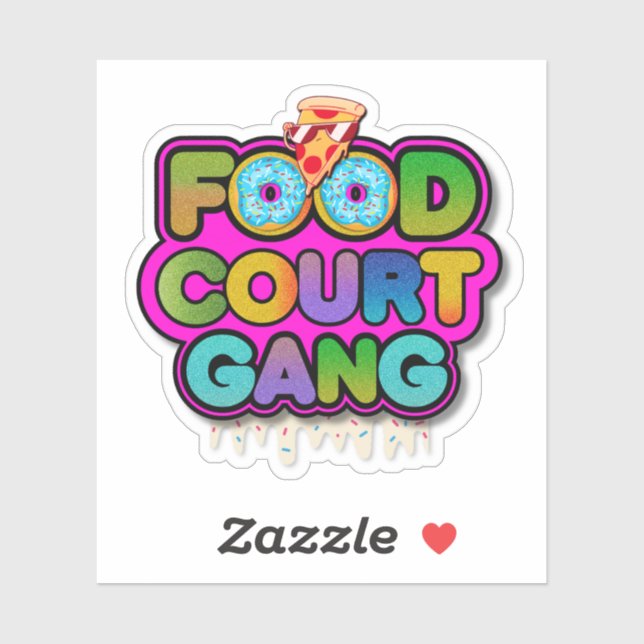 Food Court Gang Logo Sticker (Sheet)