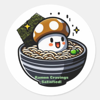 Food craving classic round sticker