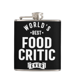 Food Critic Work Job Title Gift Hip Flask