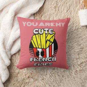 Food, Cute French Fries, Fry-Day personalise Gift  Cushion