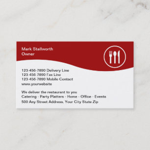Food Delivery Business Cards
