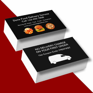 Food Delivery Courier Service Discount Card