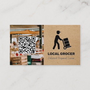 Food Delivery   Farmers Market   QR Code Business Card