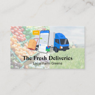 Food Delivery Service Produce Agriculture Business Card