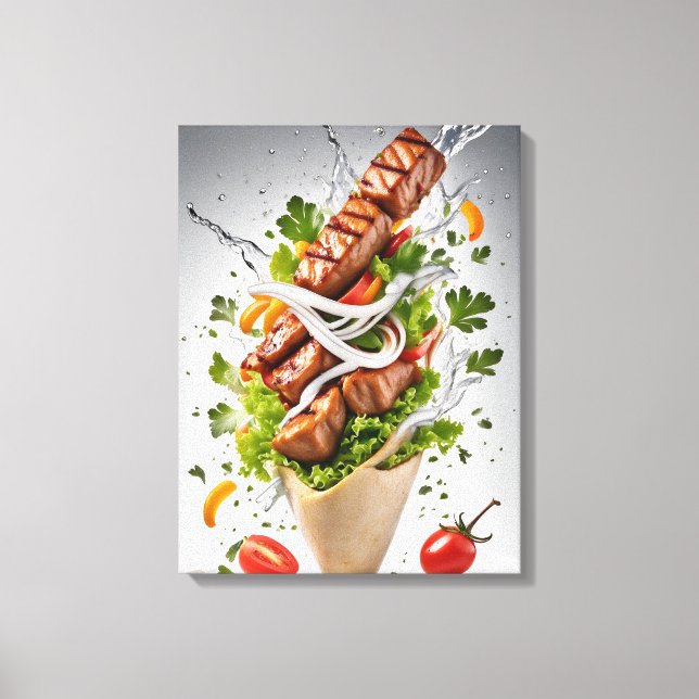 Food design canvas print (Front)