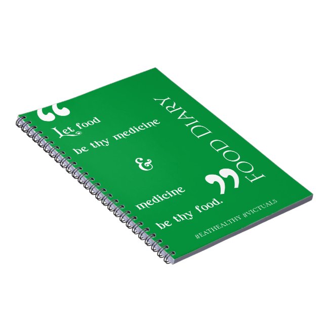Food Diary (#Victuals) Notebook (Right Side)