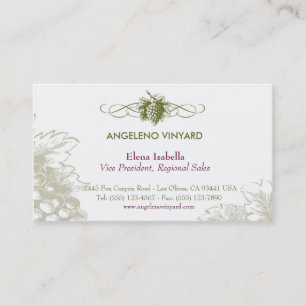Food & Drink feat. Grapes Business Card