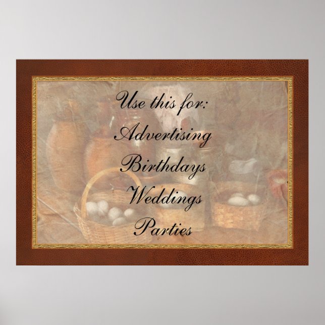 Food - Eggs - Country breakfast Poster (Front)