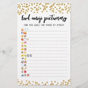 Food Emoji Pictionary game Quiz with Answers