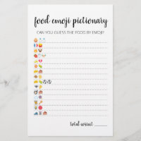 Food Emoji Pictionary game Quiz with Answers