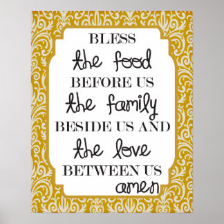 Food, Family, Love...Amen Poster