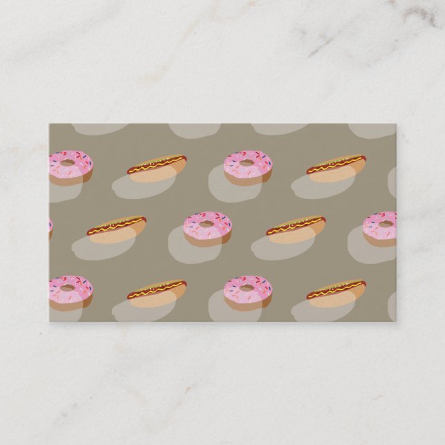 Food Fashion Business Card (Front)