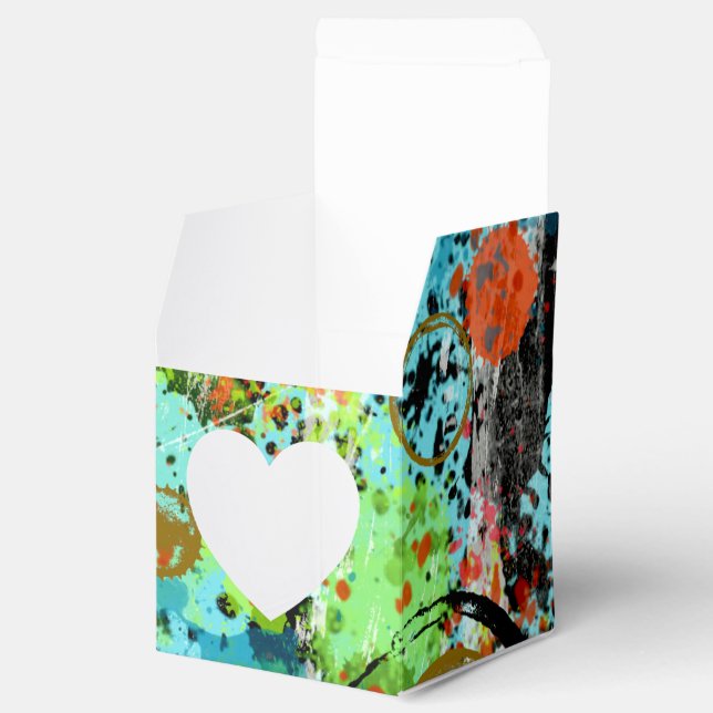 Food Fight Abstract Favour Box (Opened)