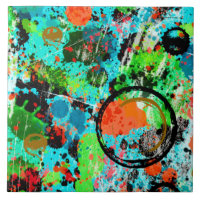 Food Fight Graffiti Abstract