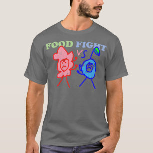 Food Fight Raspberry vs Blueberry T-Shirt