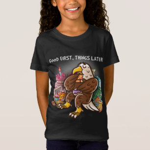 Food First Things Later Foodie Nerd Geek Pizza Bal T-Shirt