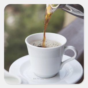 Food, Food And Drink, Coffee, Pour, Carafe, Square Sticker