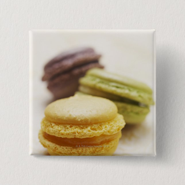 Food, Food And Drink, Dessert, Cookie, French, 15 Cm Square Badge (Front)