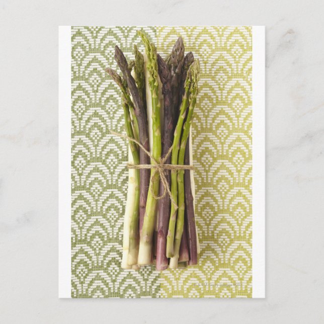 Food, Food And Drink, Vegetable, Asparagus, Postcard (Front)