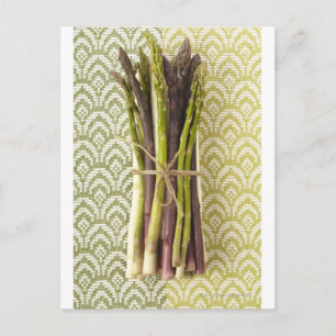Food, Food And Drink, Vegetable, Asparagus, Postcard