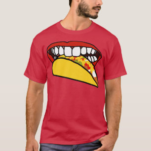 Food For Mouth With Red Lips and White Teeth Eatin T-Shirt
