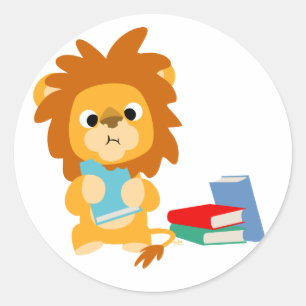 Food for Thought Cartoon sticker