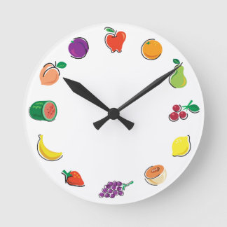 Food For Thought_Totally Fruity Round Clock