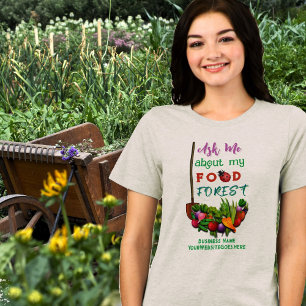 Food Forest Garden Saying Business Tri-Blend Shirt