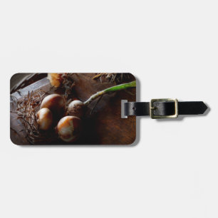 Food - Freshly pulled onions Luggage Tag