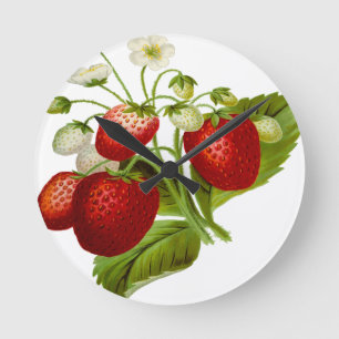 Food fruit leaf leafy leaves round clock