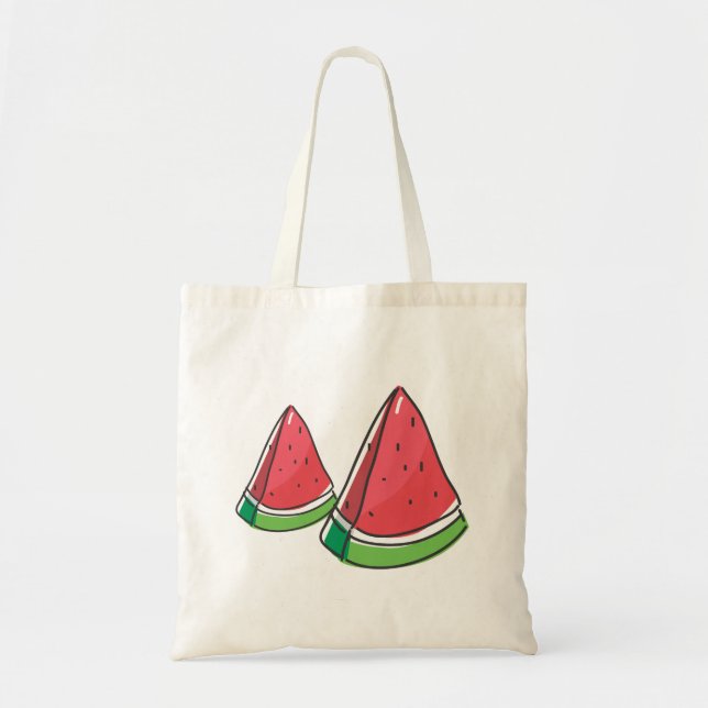 food, fruit, watermelon tote bag (Front)