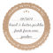 Food Gift Label Sticker Circle Kraft Paper