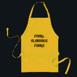 Food, Glorious Food! Chef's Apron<br><div class="desc">Let your guests know how much you love food with this classic line from OLIVER!</div>