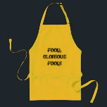 Food, Glorious Food! Chef's Apron<br><div class="desc">Let your guests know how much you love food with this classic line from OLIVER!</div>