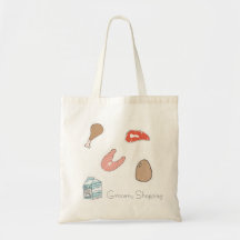 Food Grocery Shopping tote bag