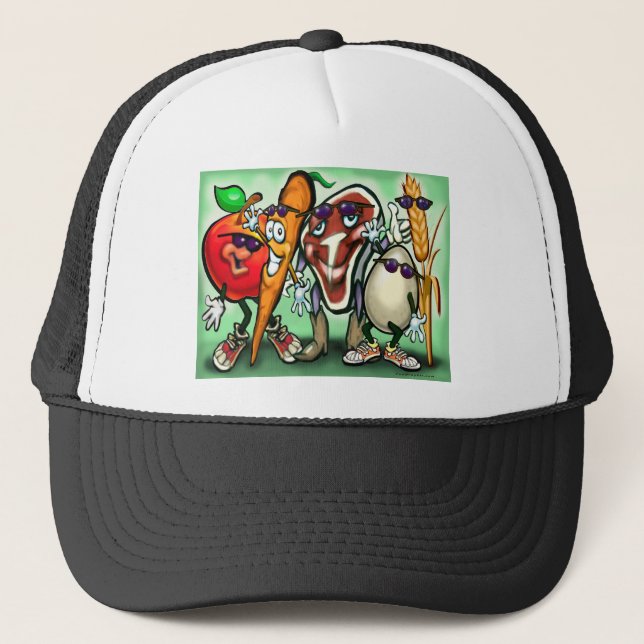 Food Groups Trucker Hat (Front)