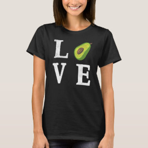 Food Guacamole Foodie Vegan Love Avocado T-Shirt