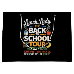 Food Humour Back to School Large Gift Bag