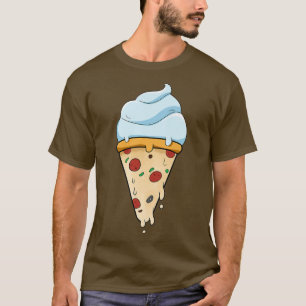 Food Ice Cream And Pizza  T-Shirt