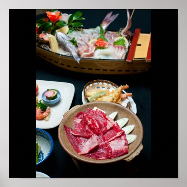 Food in Japan, Japanese Food Poster (Front)