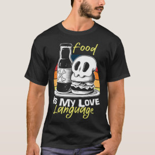 Food Is My Love Language Vintage Executive Chef Fo T-Shirt