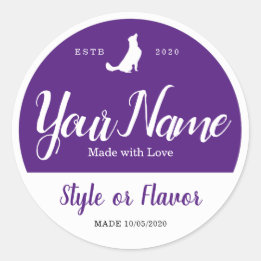 Food Jar and Lid Labels - Add your own words