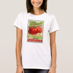 Food Justice - Vintage Tomatoes & Garden T-Shirt