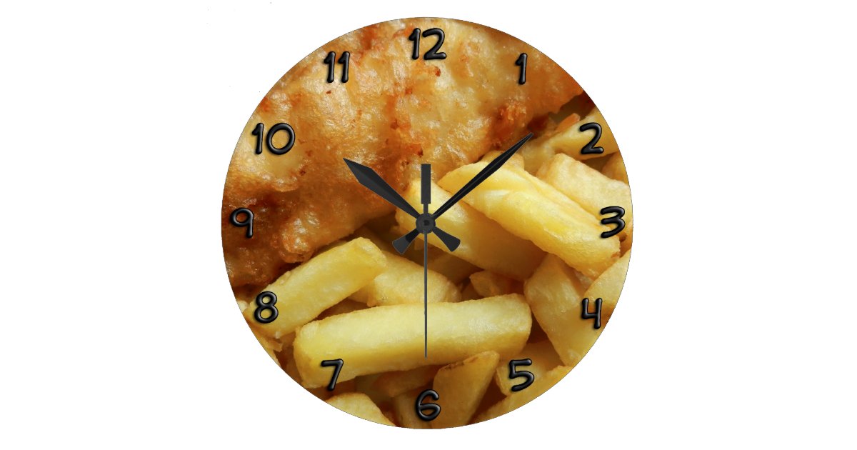 Food Kitchen Wall Clocks Zazzle.co.uk