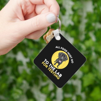 Food Lab Testing Labrador Retriever Lover Dog Owne Key Ring