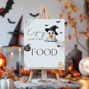 Food Little Boo Baby Shower Halloween  Poster