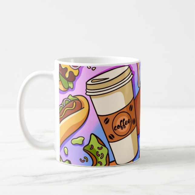 Food love coffee mug (Left)